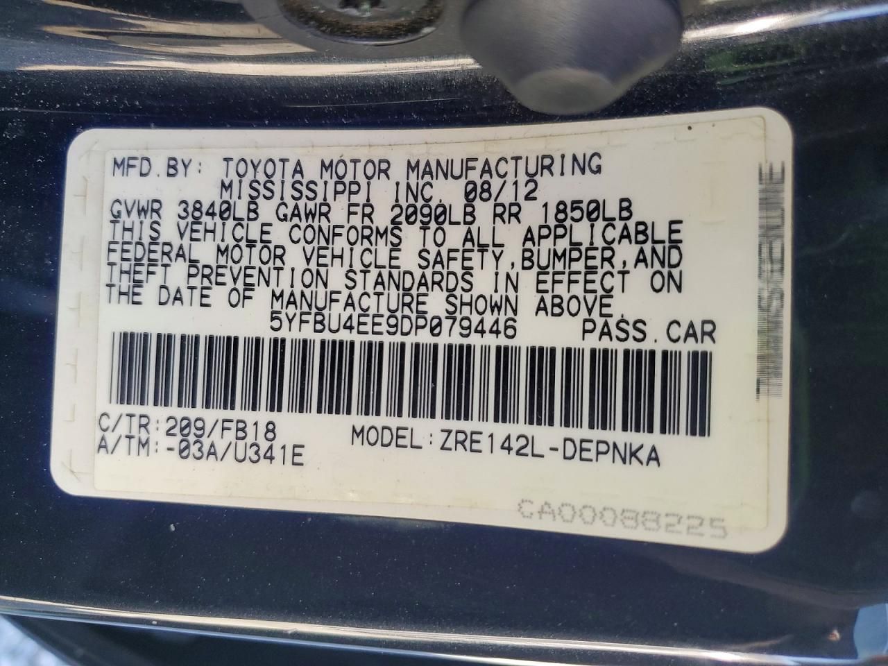 2013 Toyota Corolla Base