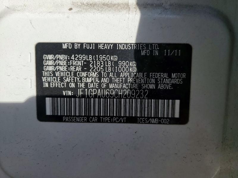 2012 Subaru Impreza Sport Limited