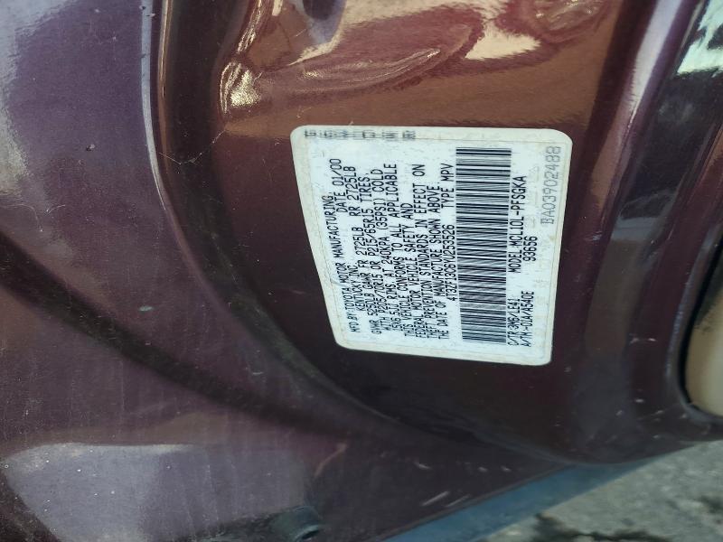2000 Toyota Sienna xle