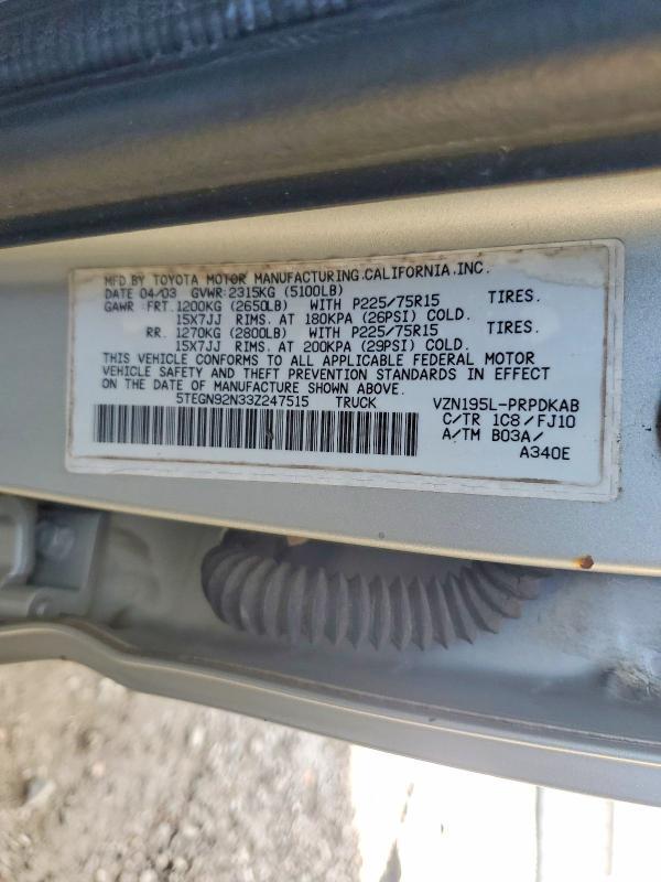 2003 Toyota Tacoma Prerunner V6