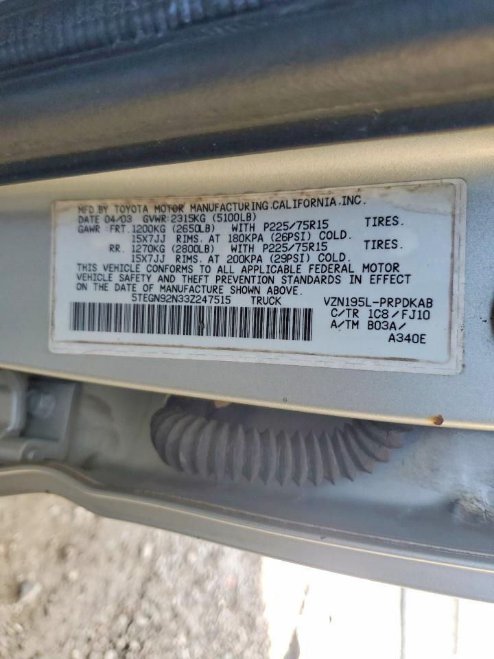 2003 Toyota Tacoma Prerunner V6