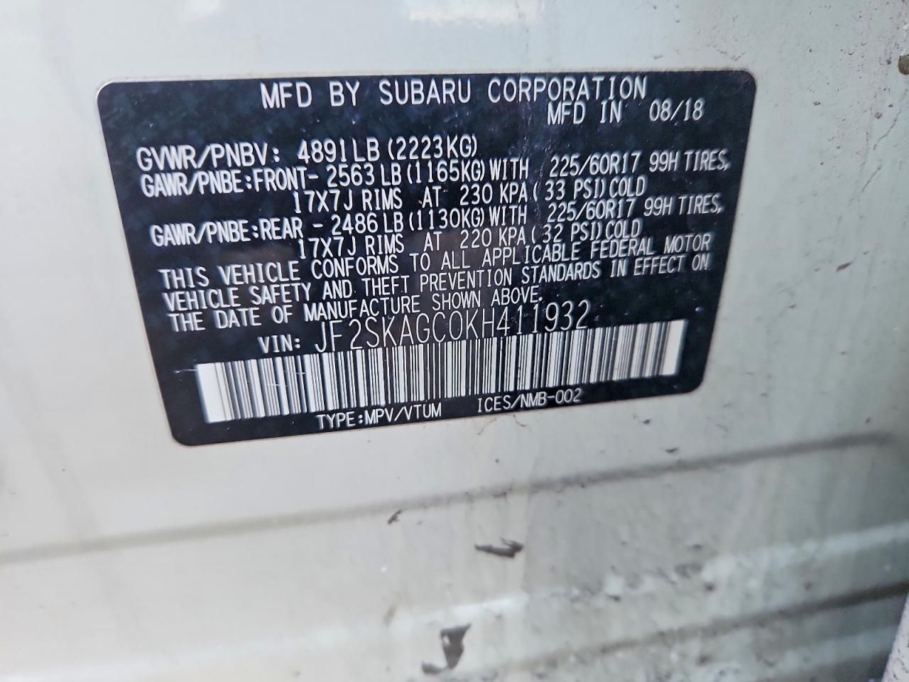 2019 Subaru Forester Premium