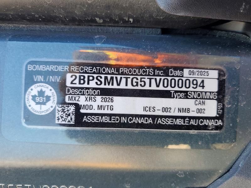 2026 Skidoo 2026 Skidoo mxz