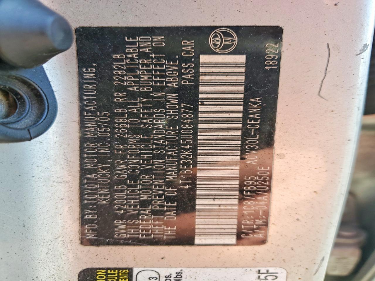 2005 Toyota Camry le