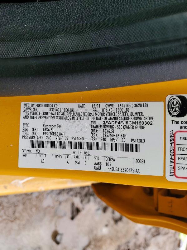 2012 Ford Fiesta ses