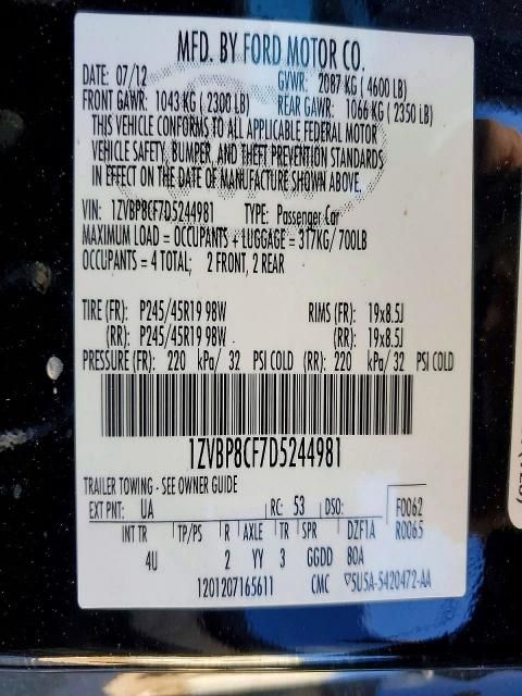 2013 Ford Mustang gt