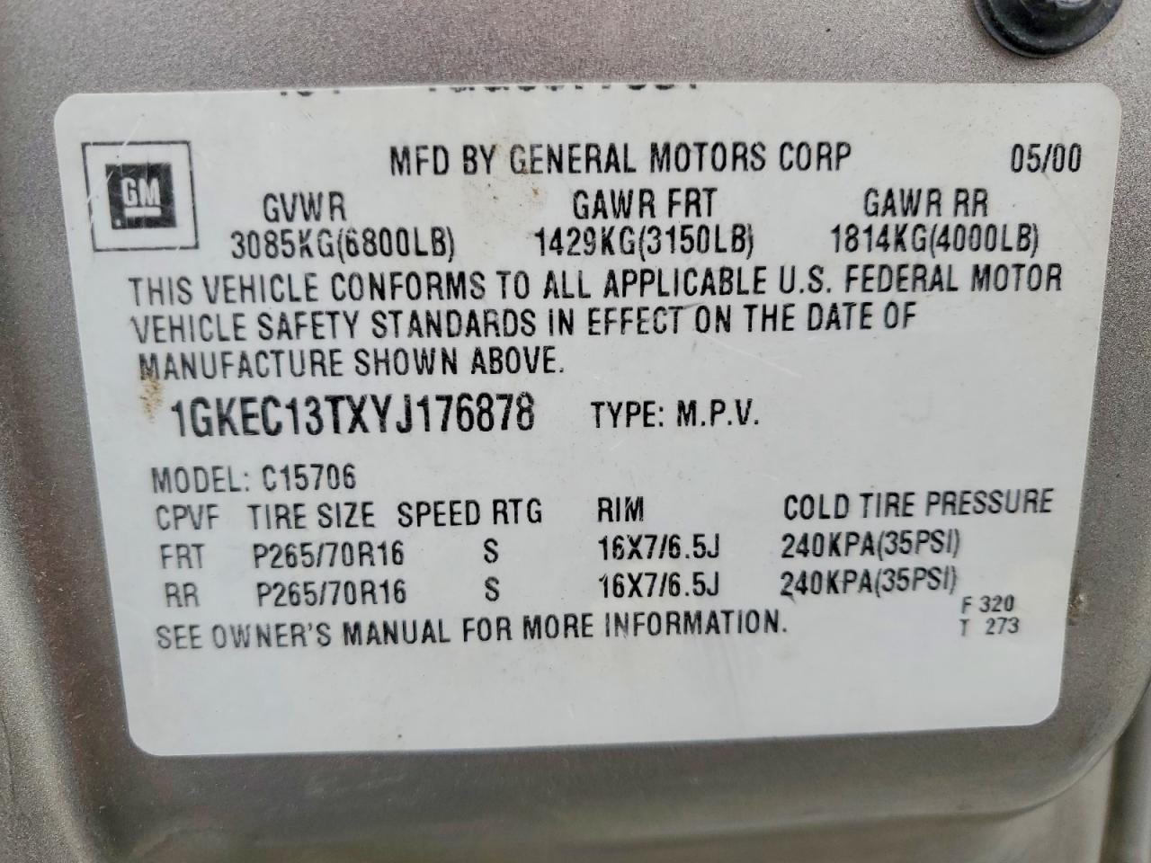 2000 GMC Yukon