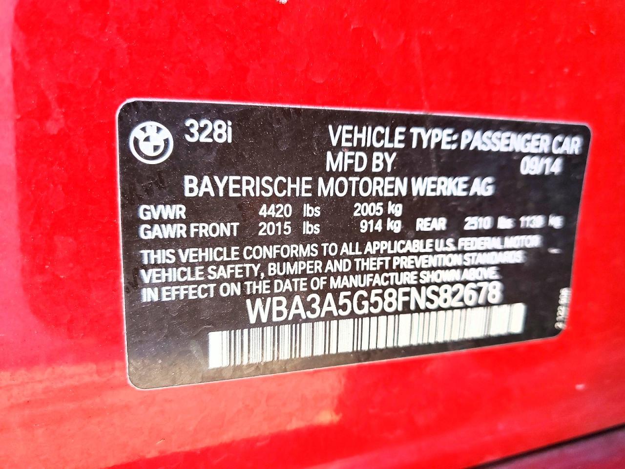2015 BMW 328 i