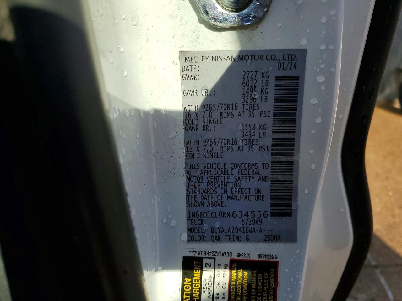 2024 Nissan Frontier S