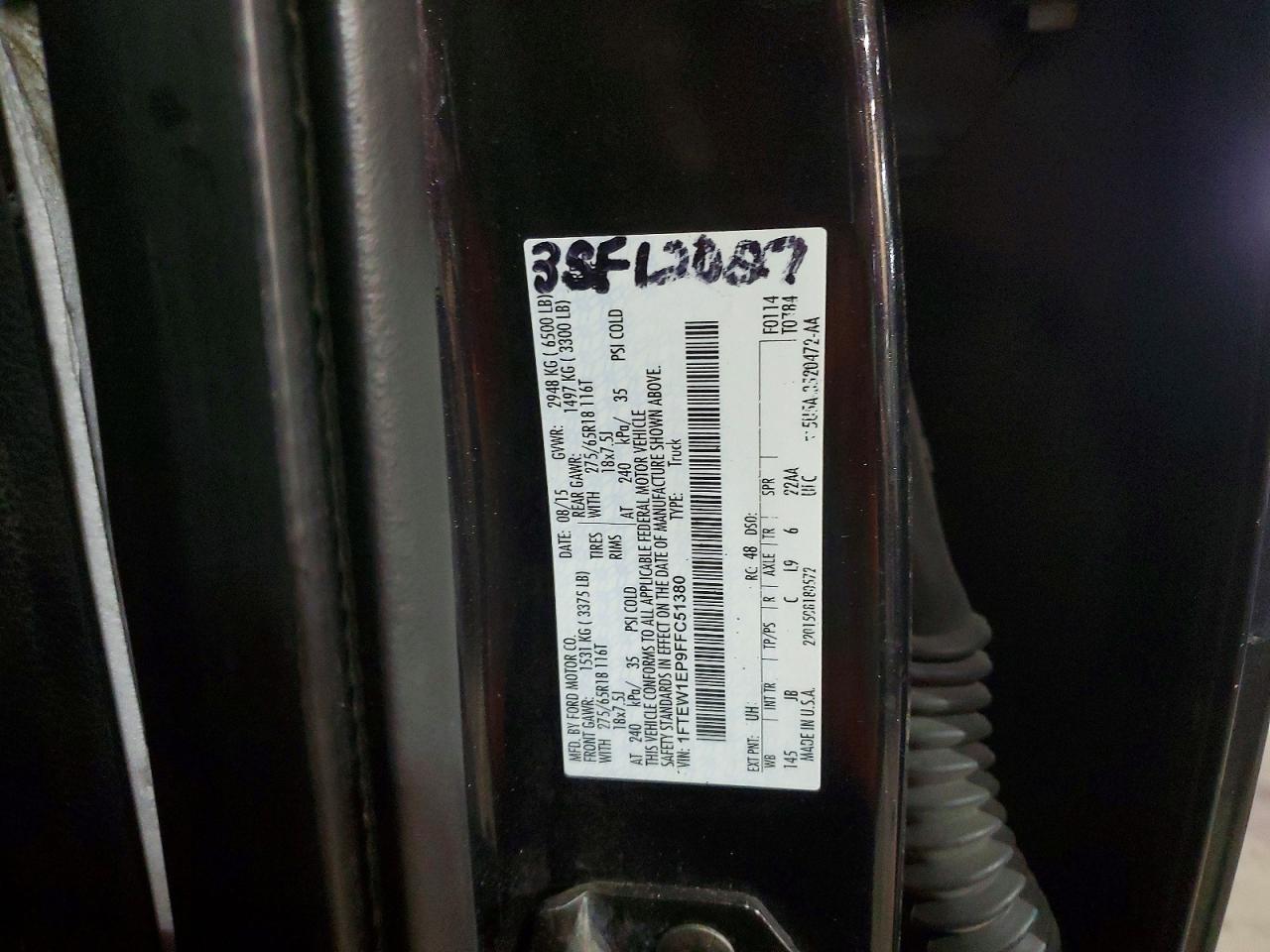 2015 Ford F150 Supercrew