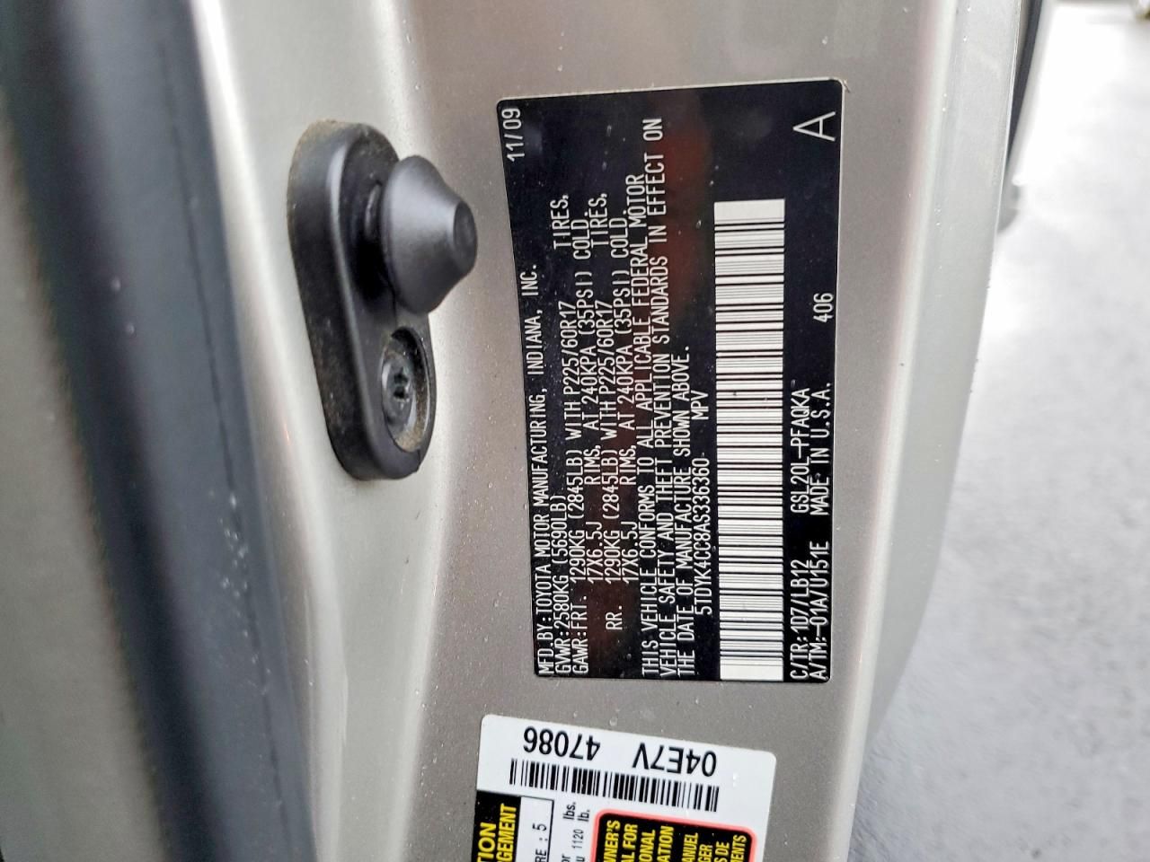 2010 Toyota Sienna xle