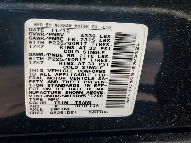 2013 Nissan Rogue s