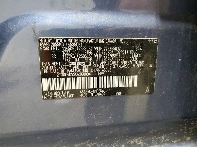 2012 Toyota Rav4 Limited