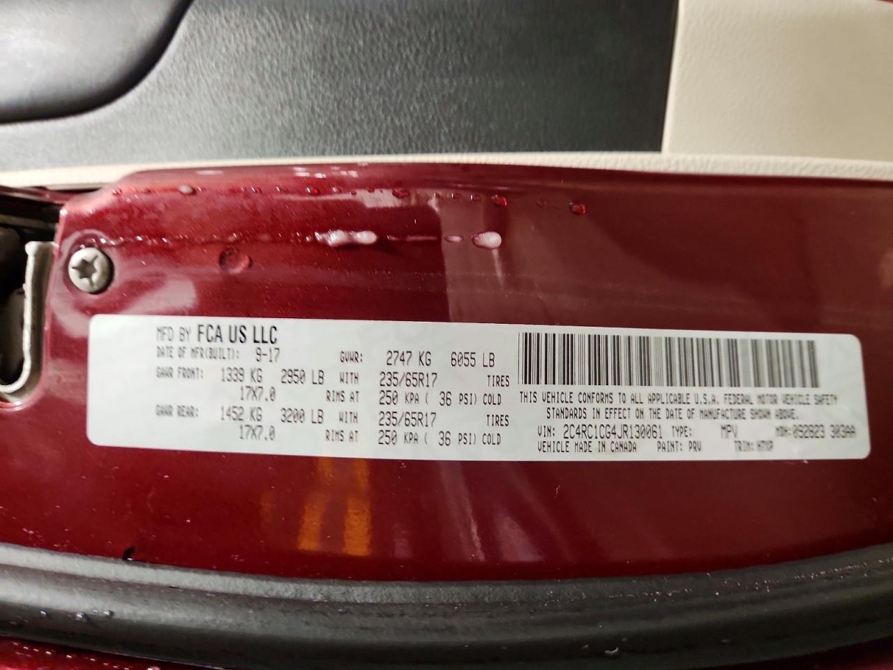 2018 Chrysler Pacifica lx