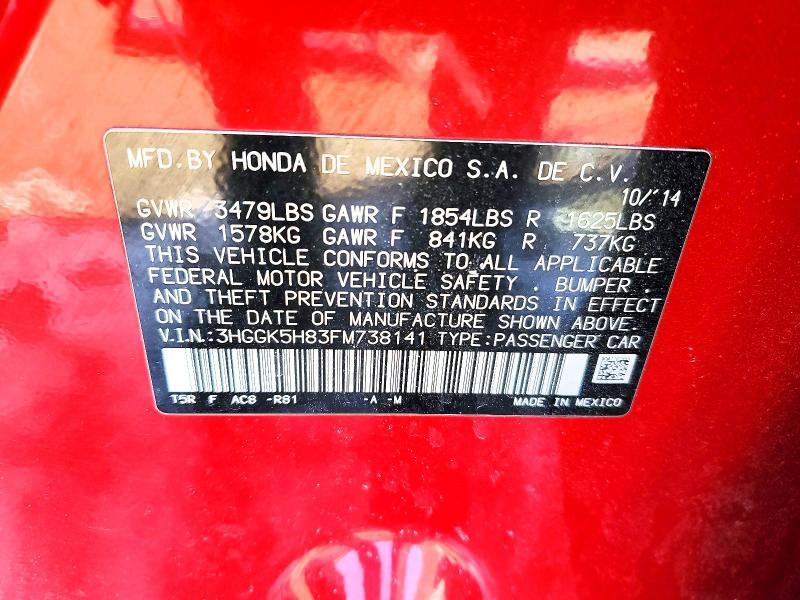 2015 Honda Fit ex