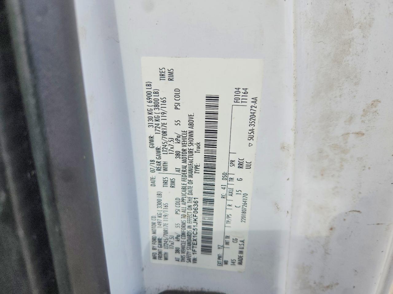 2018 Ford F150 Super cab