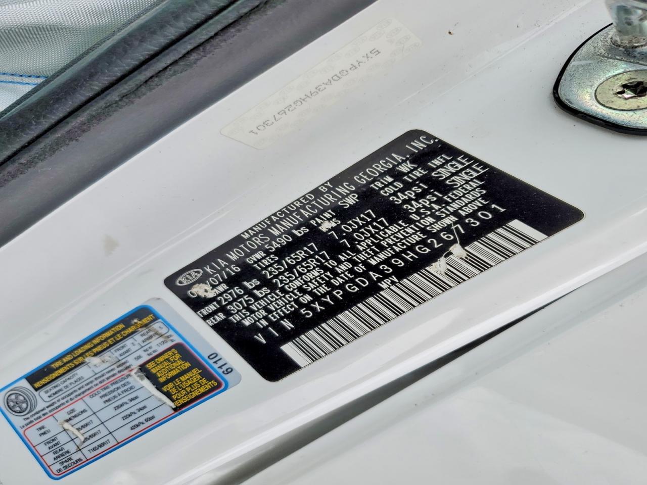2017 KIA Sorento lx