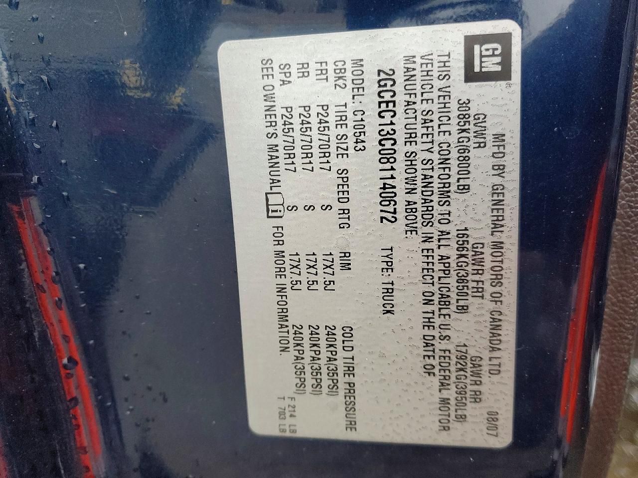 2008 Chevrolet Silverado C1500