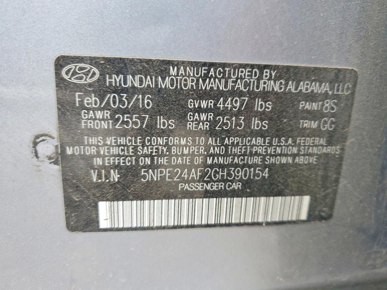 2016 Hyundai Sonata se