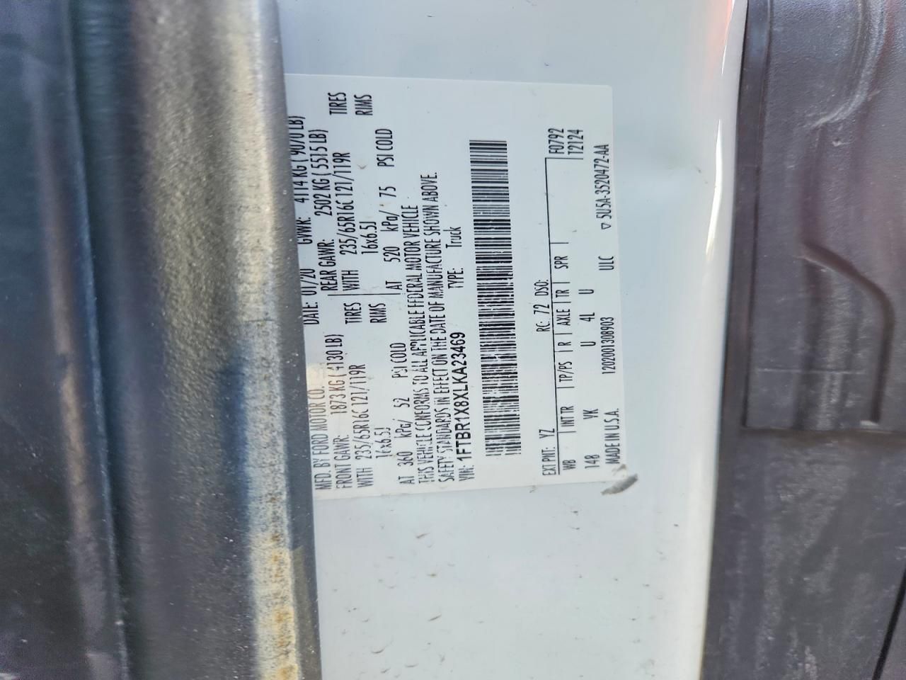 2020 Ford Transit T-250