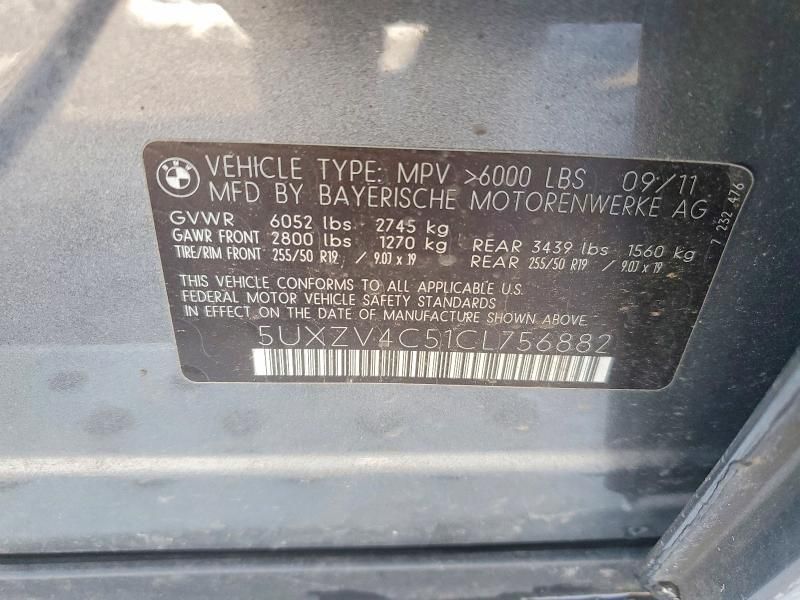 2012 BMW X5 Xdrive35i