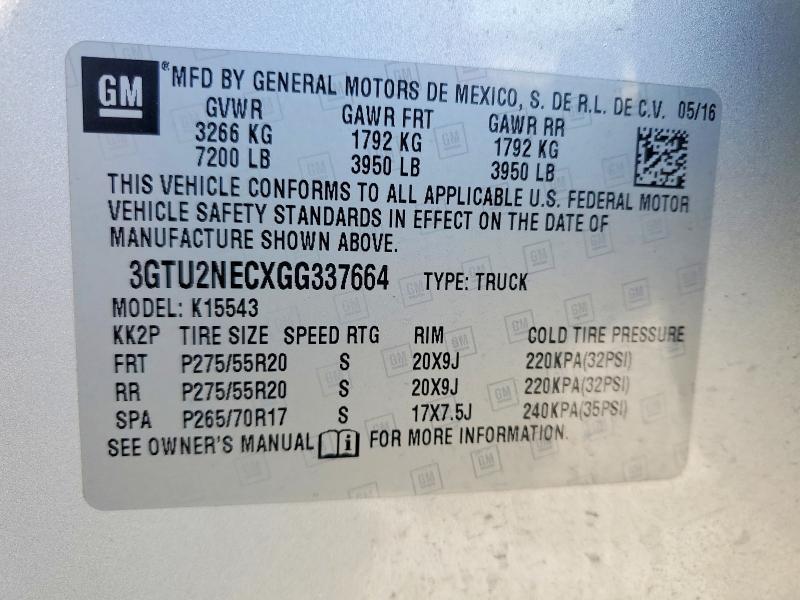 2016 GMC Sierra K1500 SLT