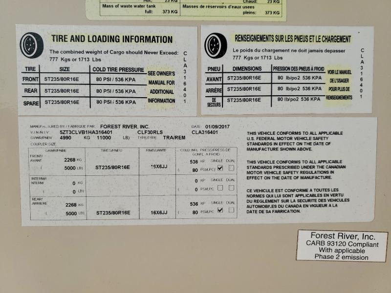 2017 Coachmen Chaparral Series