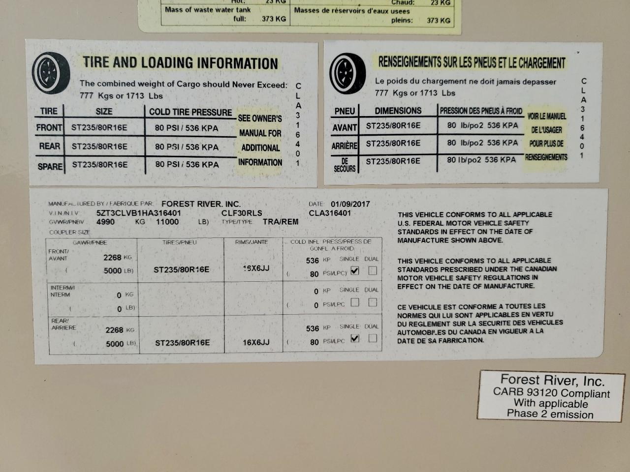 2017 Coachmen Chaparral Series