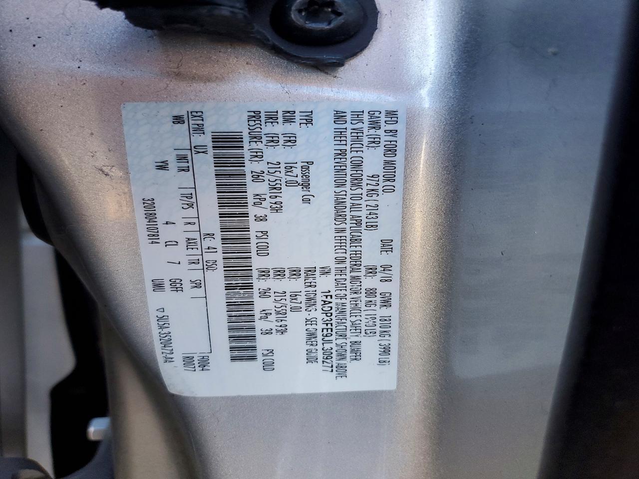 2018 Ford Focus se