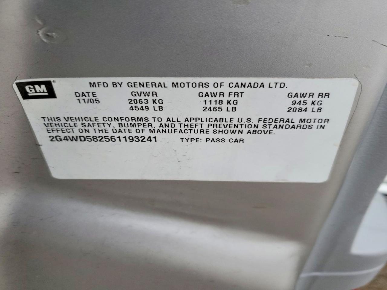 2006 Buick Lacrosse cxl