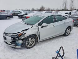 Salvage cars for sale from Copart London, ON: 2017 Chevrolet Cruze lt