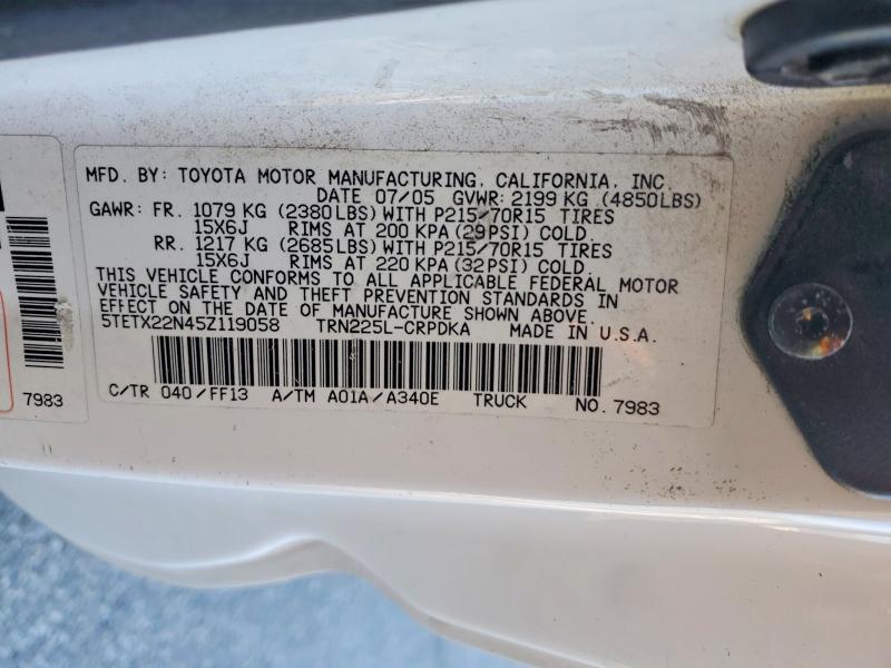 2005 Toyota Tacoma Access cab