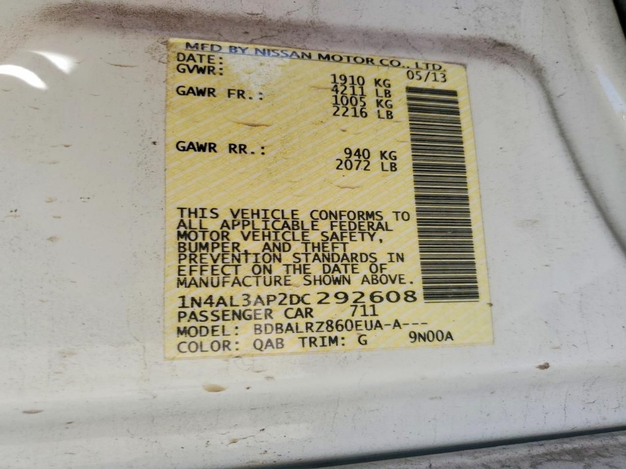 2013 Nissan Altima 2.5