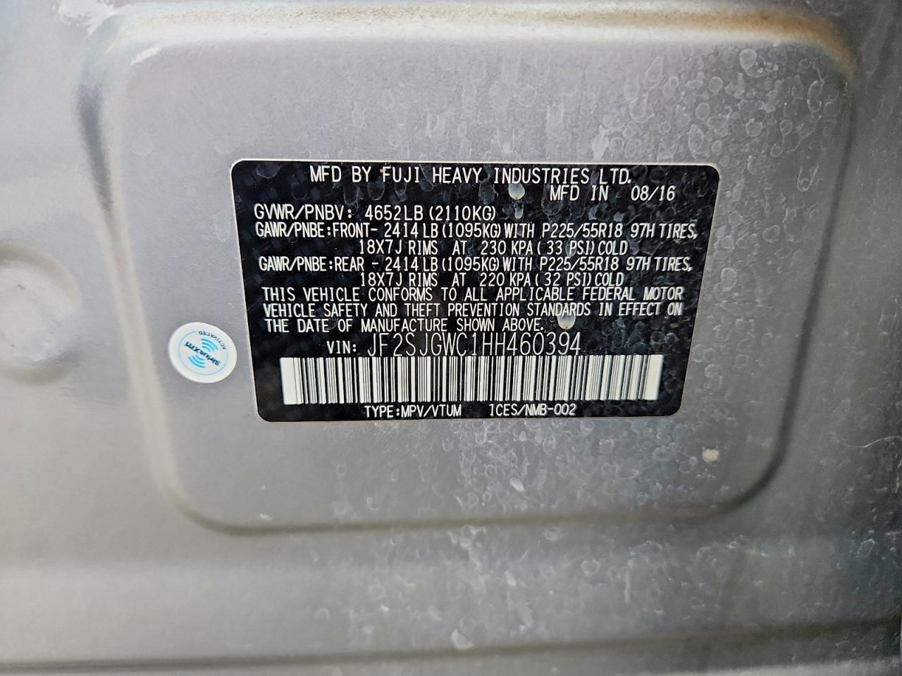 2017 Subaru Forester 2.0xt Touring