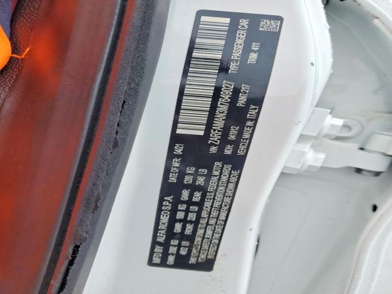 2021 Alfa Romeo Giulia Sport