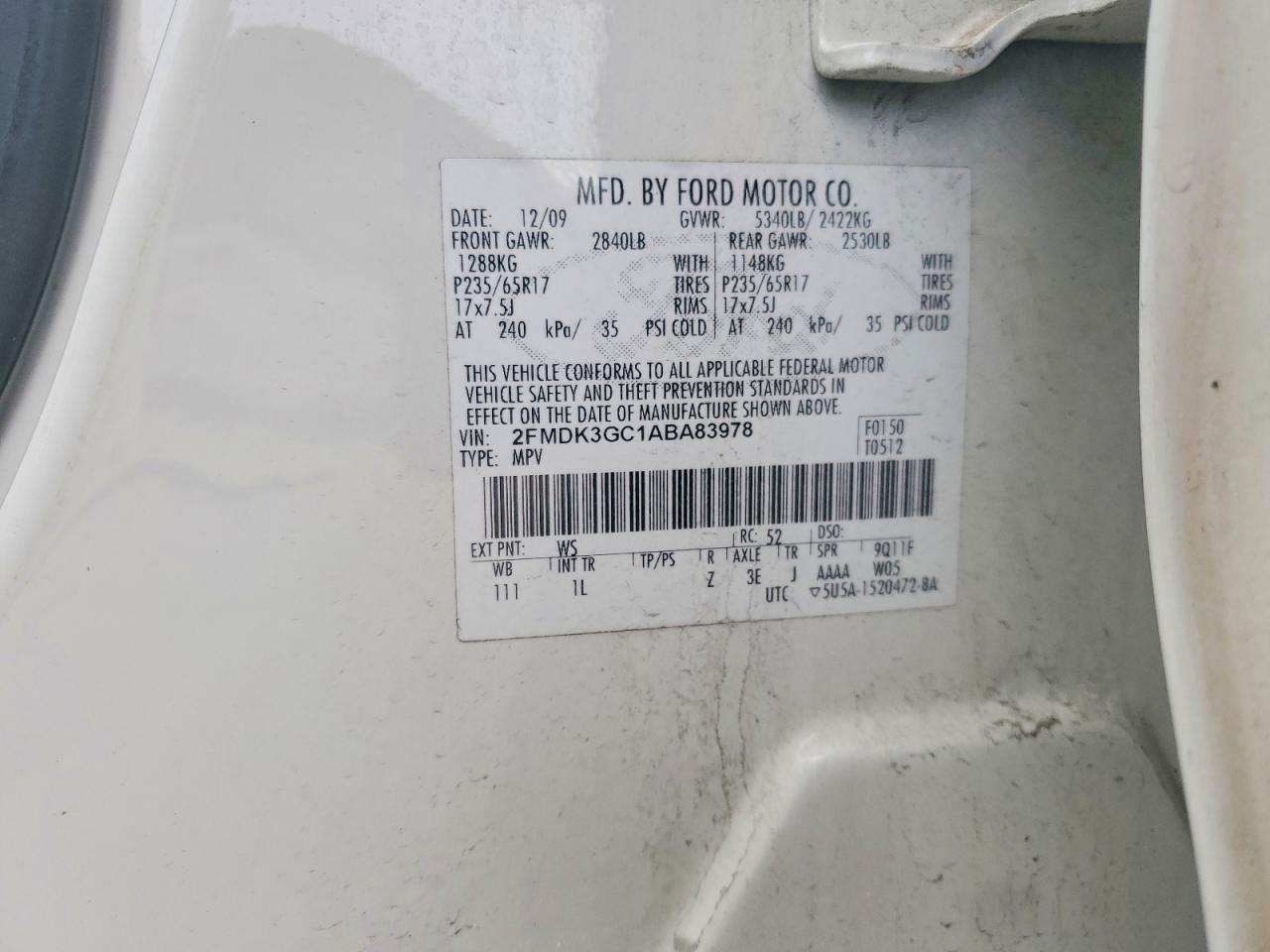2010 Ford Edge se
