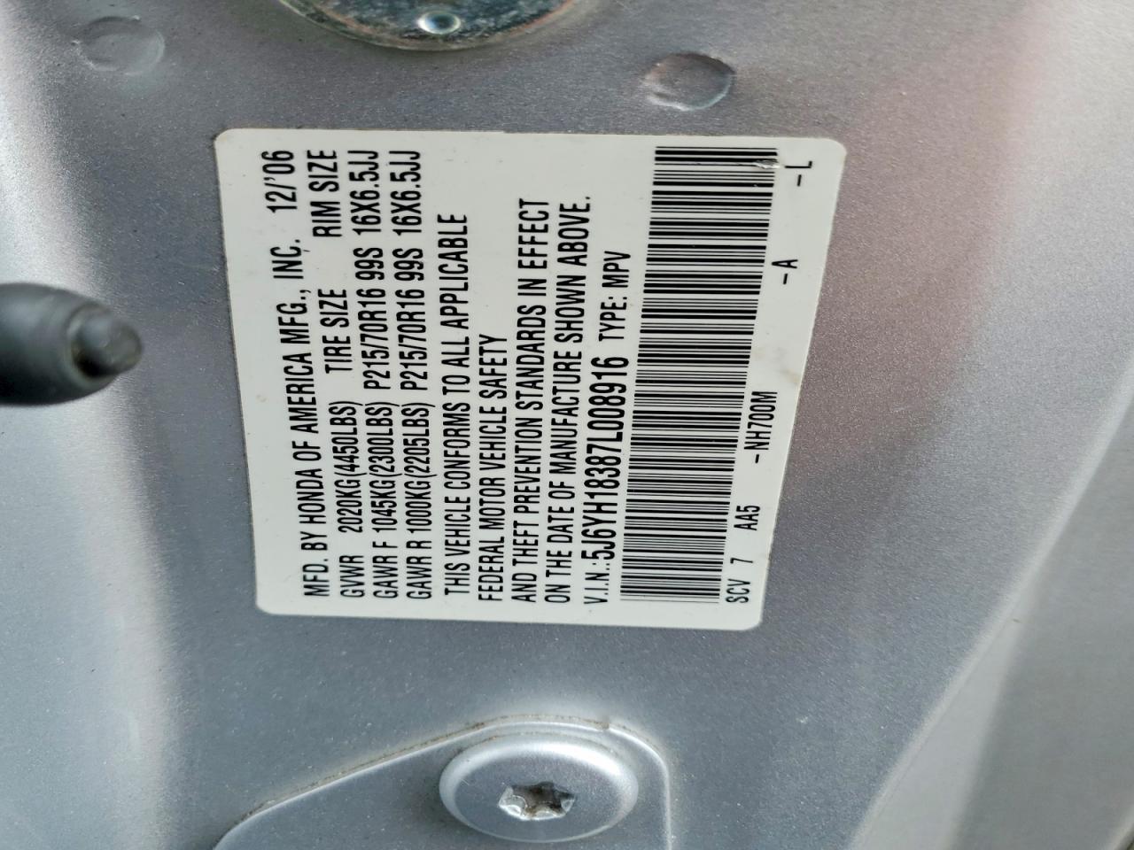 2007 Honda Element lx