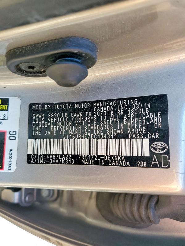 2014 Toyota Corolla le Premium
