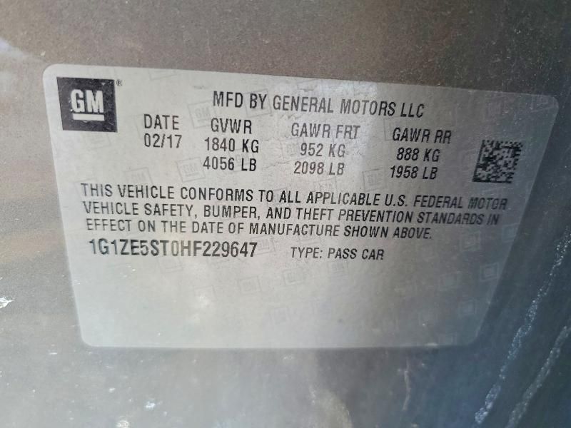 2017 Chevrolet Malibu lt