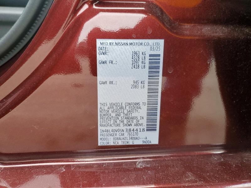 2025 Nissan Altima 2.5 sv