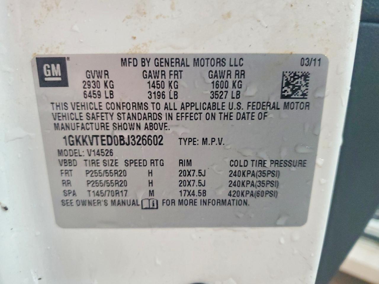 2011 GMC Acadia Denali