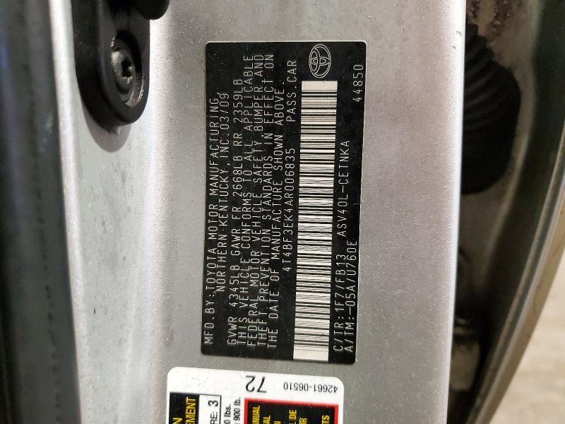 2010 Toyota Camry le