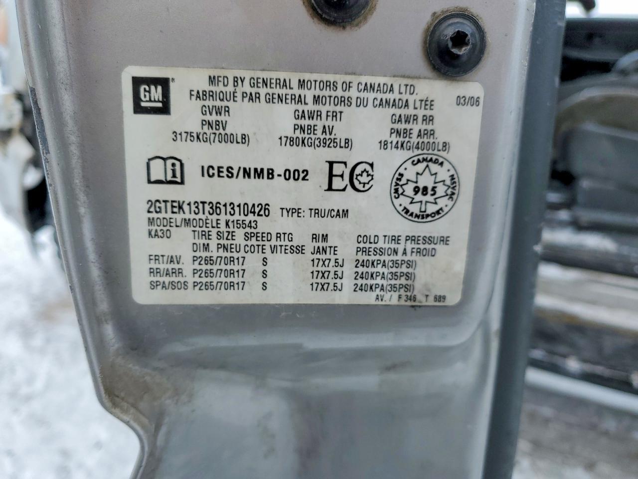 2006 GMC New Sierra K1500