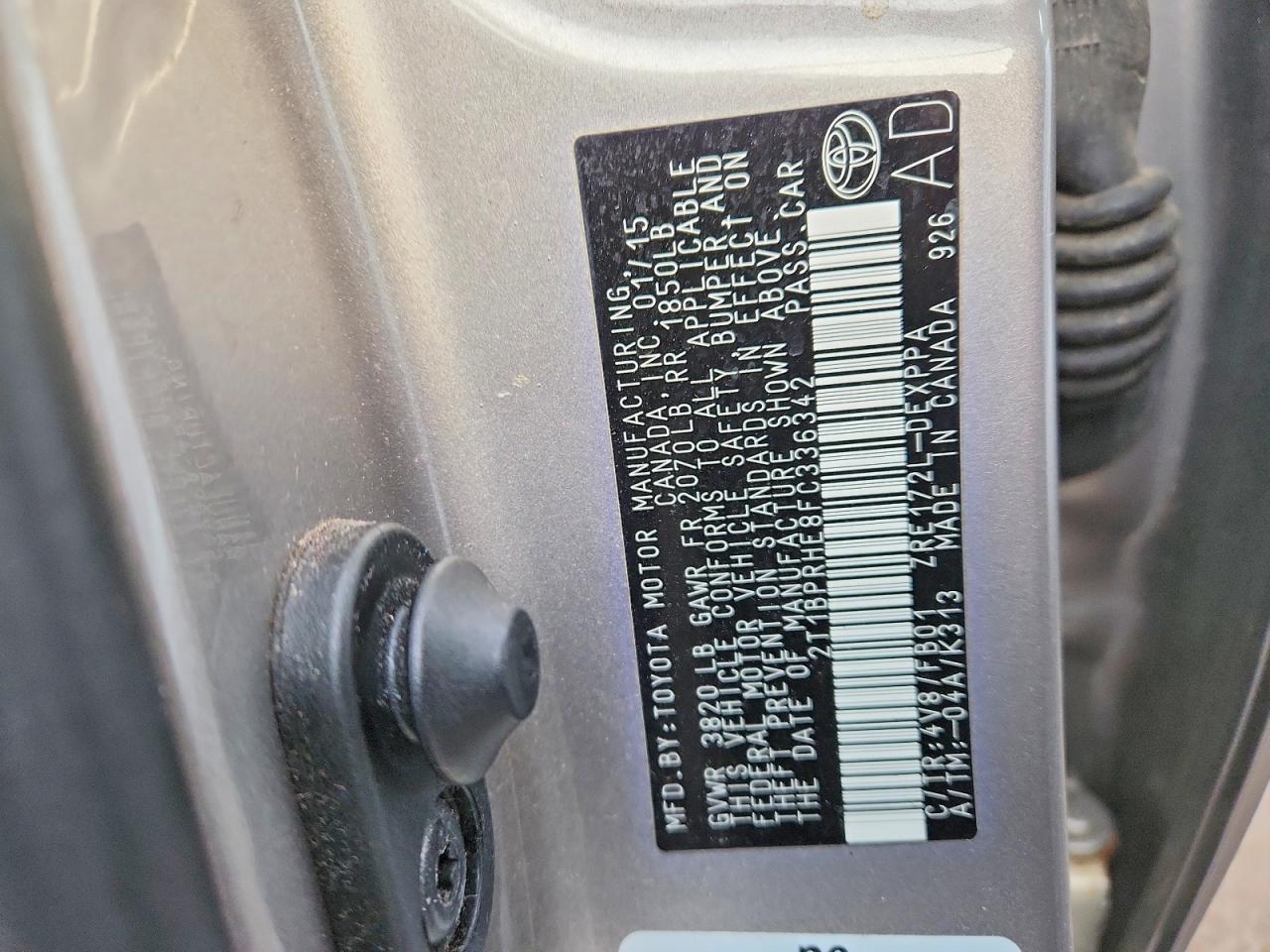 2015 Toyota Corolla eco
