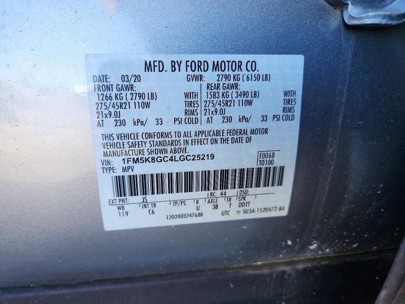 2020 Ford Explorer st