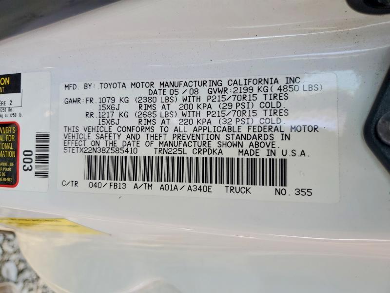2008 Toyota Tacoma Access cab