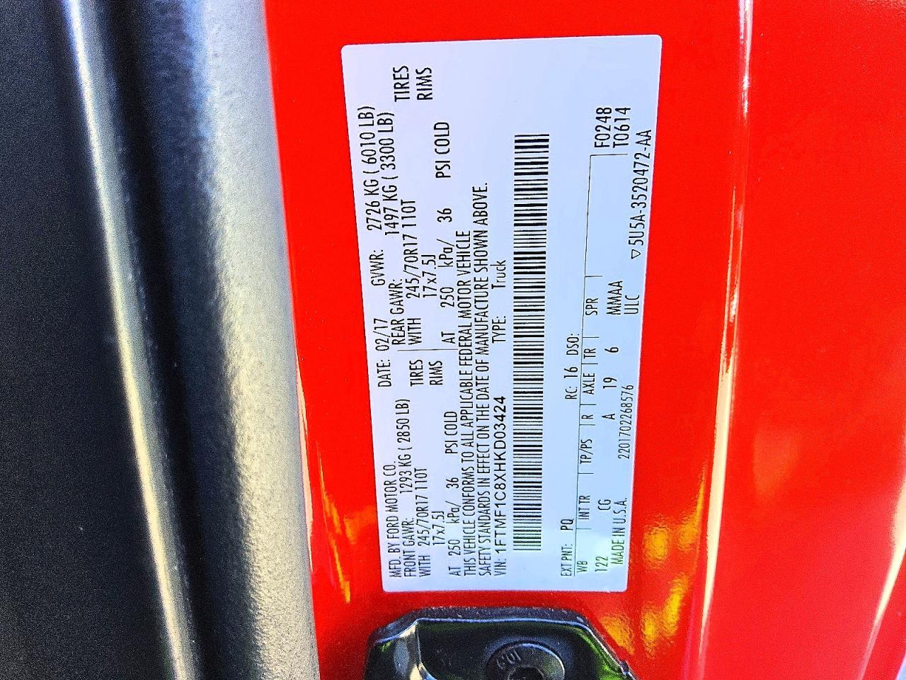 2017 Ford F150