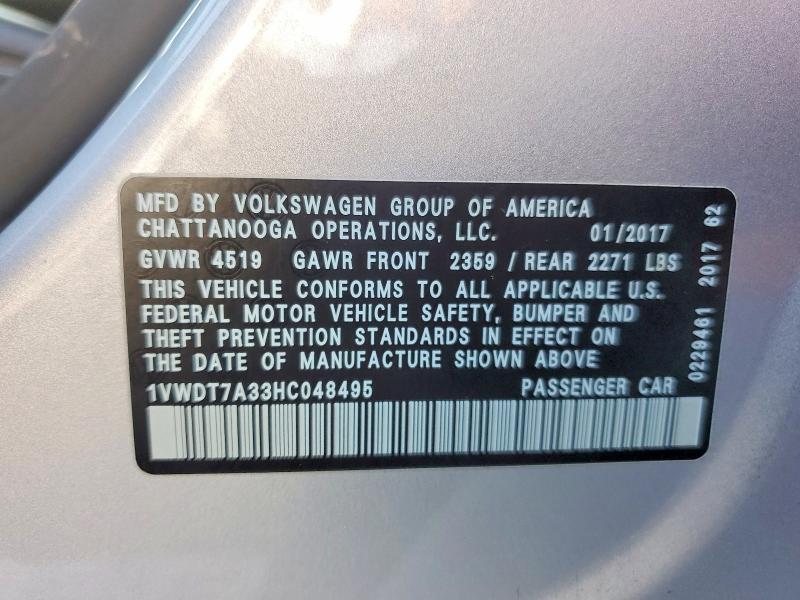 2017 Volkswagen Passat R-line
