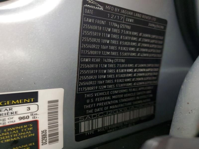 2018 Jaguar F-pace Premium