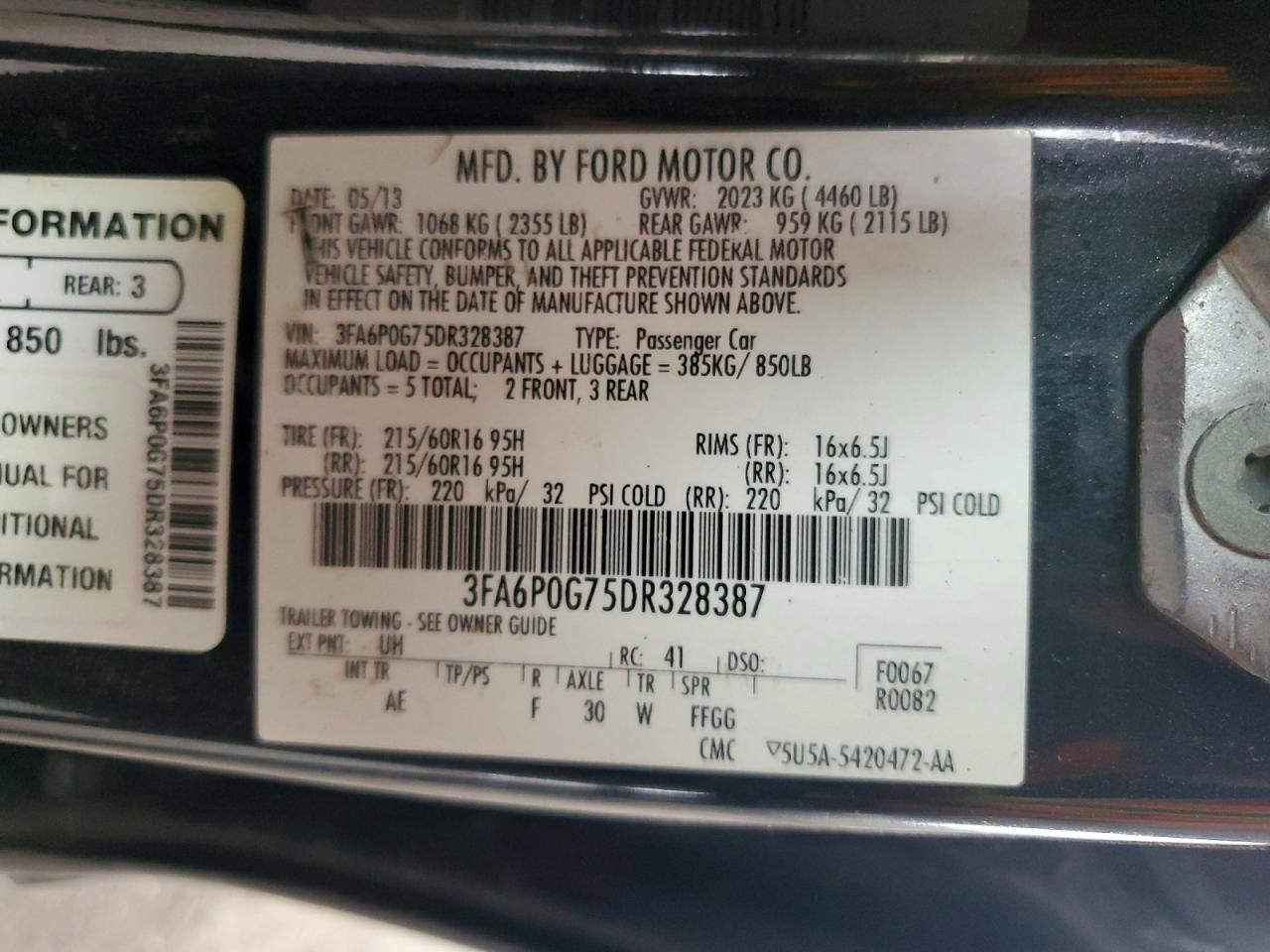 2013 Ford Fusion s